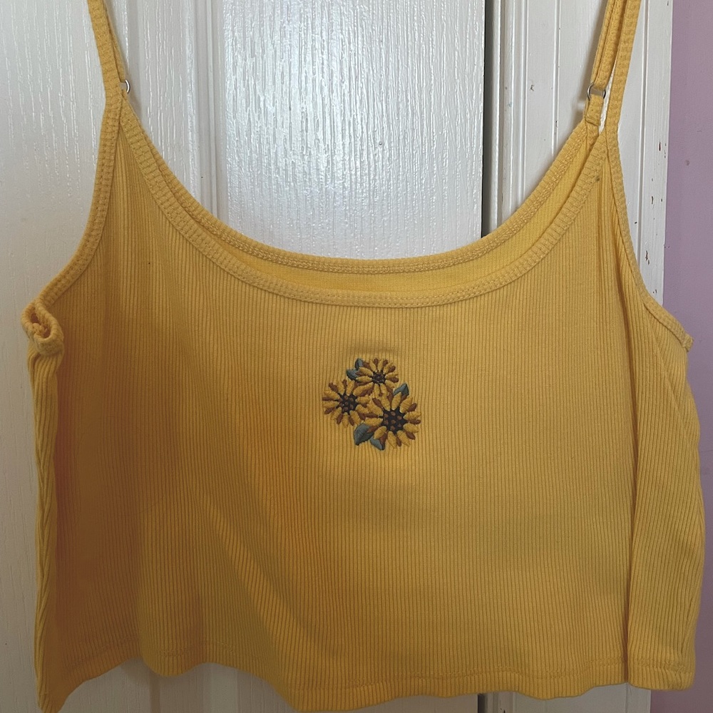Hollister cami with floral patchwork